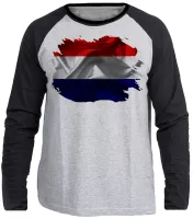 Camiseta manga longa Infantil ou Adulto Holanda netherlands - Foto 2