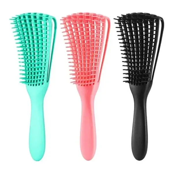 Escova Polvo Para Cabelo Cacheado