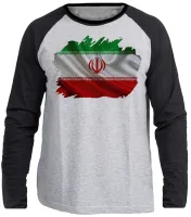 Camiseta manga longa Infantil ou Adulto Irã República Islâmica no Golfo - Foto 3