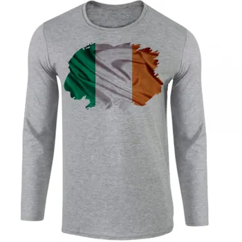 Camiseta manga longa Infantil ou Adulto Irlanda reino unido