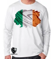Camiseta manga longa Infantil ou Adulto Irlanda reino unido - Foto 2
