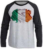 Camiseta manga longa Infantil ou Adulto Irlanda reino unido - Foto 3
