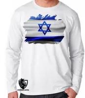 Camiseta manga longa Infantil ou Adulto Israel Oriente Médio - Foto 2