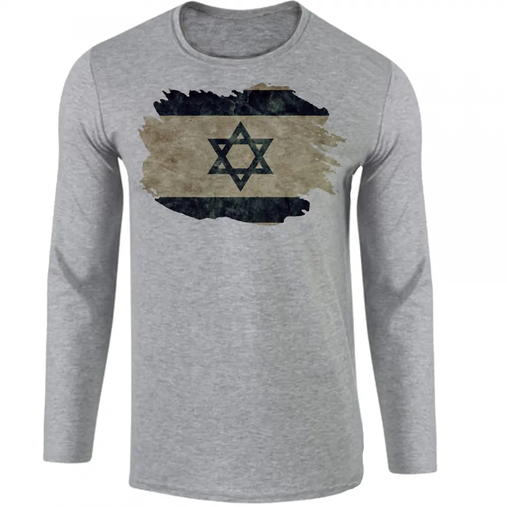 Camiseta manga longa Infantil ou Adulto Israel pergaminho