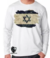 Camiseta manga longa Infantil ou Adulto Israel pergaminho - Foto 2