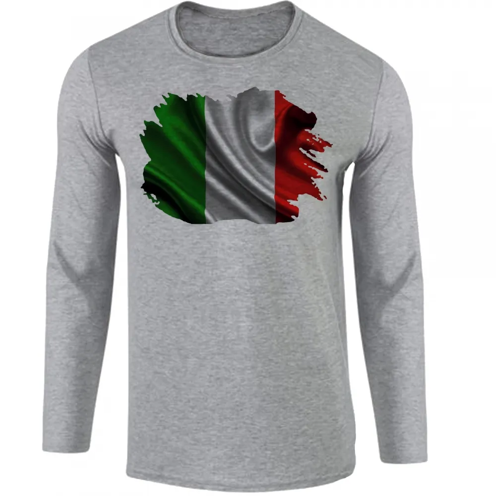 Camiseta manga longa Infantil ou Adulto Itália italiano europa