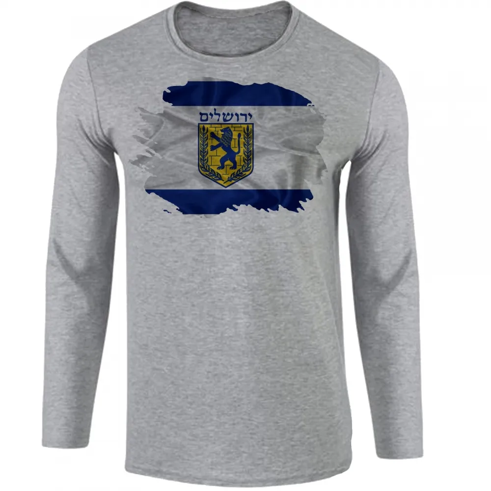 Camiseta manga longa Infantil ou Adulto jerusalem israel