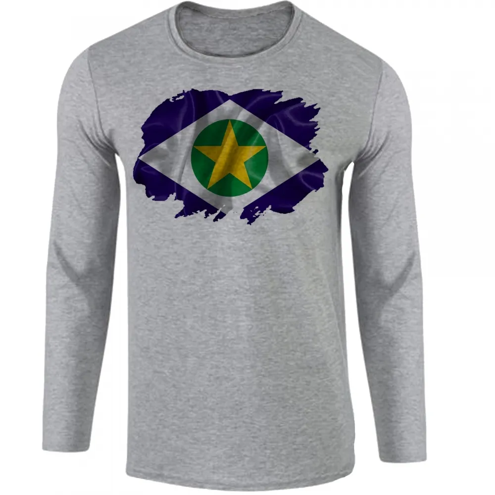 Camiseta manga longa Infantil ou Adulto mato grosso