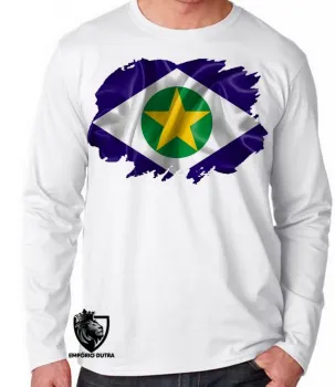 Camiseta manga longa Infantil ou Adulto mato grosso - Foto 2