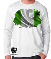 Camiseta manga longa Infantil ou Adulto Nigéria africa - Foto 2