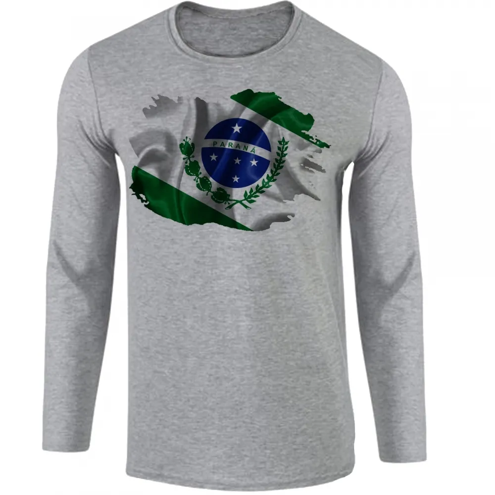 Camiseta manga longa Infantil ou Adulto Paraná Estado Imagem