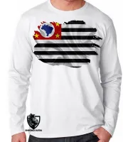 Camiseta manga longa Infantil ou Adulto são paulo Estado - Foto 2