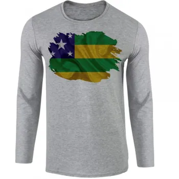 Camiseta manga longa Infantil ou Adulto Sergipe Estado