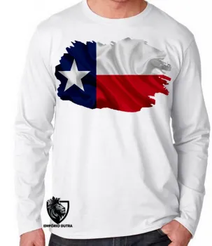 Camiseta manga longa Infantil ou Adulto texas estados unidos - Foto 2