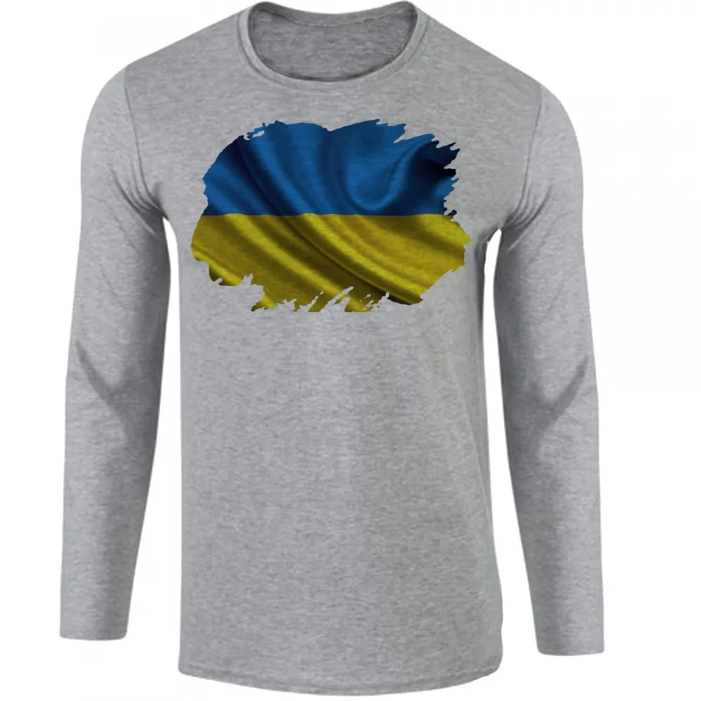 Camiseta manga longa Infantil ou Adulto Ucrânia europa