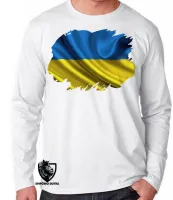 Camiseta manga longa Infantil ou Adulto Ucrânia europa - Foto 2