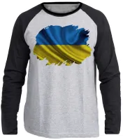 Camiseta manga longa Infantil ou Adulto Ucrânia europa - Foto 3