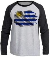 Camiseta manga longa Infantil ou Adulto Uruguai america - Foto 3