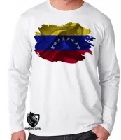 Camiseta manga longa Infantil ou Adulto Venezuela - Foto 2