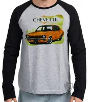 Camiseta manga longa Infantil ou Adulto Chevette Brasil carro antigo - Foto 3