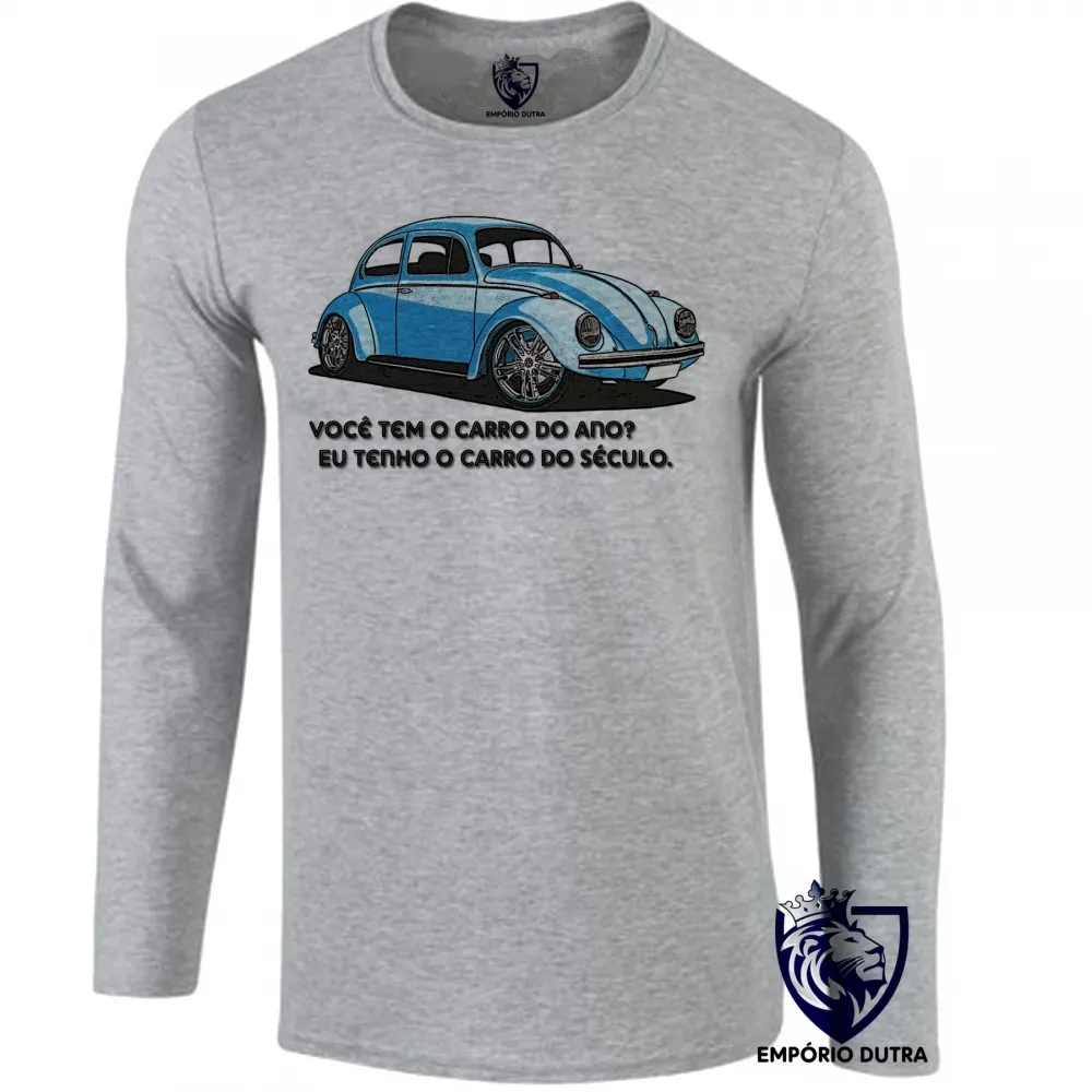 Camiseta manga longa Infantil ou Adulto Fusca carro do século Imagem