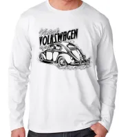 Camiseta manga longa Infantil ou Adulto Fusca carro volkswagen vintage - Foto 3