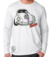 Camiseta manga longa Infantil ou Adulto Herby fusca volkswagen herbie - Foto 2