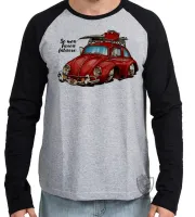 Camiseta manga longa Infantil ou Adulto Se meu Fusca falasse carro volkswagen - Foto 2