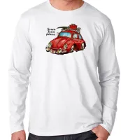Camiseta manga longa Infantil ou Adulto Se meu Fusca falasse carro volkswagen - Foto 3