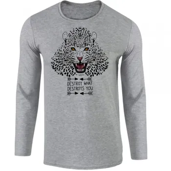 Camiseta manga longa Infantil ou Adulto Animais onça pintada tigre leão