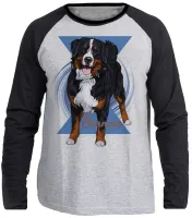 Camiseta manga longa Infantil ou Adulto Bernese cachorro dog cão - Foto 3