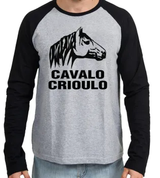 Camiseta manga longa Infantil ou Adulto cavalo Crioulo rio grande do sul RS - Foto 2