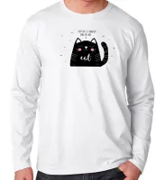 Camiseta manga longa Infantil ou Adulto Every day is a good gato cat - Foto 3