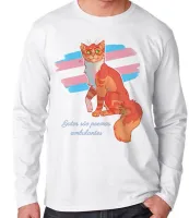 Camiseta manga longa Infantil ou Adulto Gatos são poemas ambulantes - Foto 2