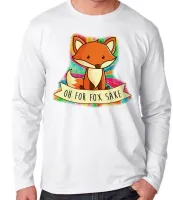 Camiseta manga longa Infantil ou Adulto oh for fox sake raposa cachorro dog - Foto 2