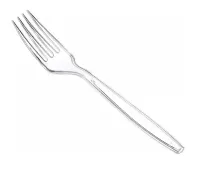 Garfo Master Biodegradável Refeição Branco/Cristal GoldenPlast C/1000 - Foto 2