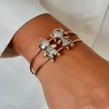 Bracelete Filhos Grosso Mix de Banhos - Foto 2