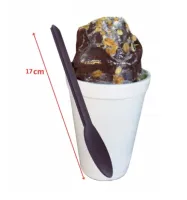 Colher Sobremesa Açaí Longa Reforçada Roxa WCS C/500 - Foto 2