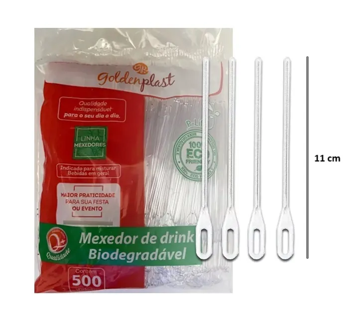 Mexedor de Café/Drink 11cm GoldenPlast 20X500un