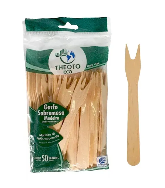Garfo de Madeira Theoto C/50