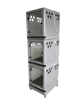 Canil Rotomoldado Essencial Pro - 3 Lugares - Secadores Plenitude