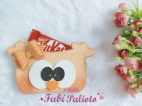  G1.609  Gabarito de Moldes  em MDF  Corujices da Mamãe - Porta Kit Kat - Foto 2