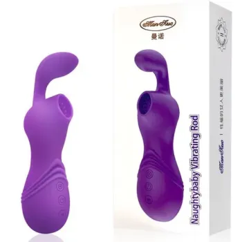 Estimulador com Sucção e Vibração Formato Coelho e 12 Vibrações USB - SL1807PU