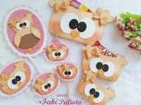 KIT21  Gabarito de Moldes  em MDF  Coleção Corujices da Mamãe  - Foto 8