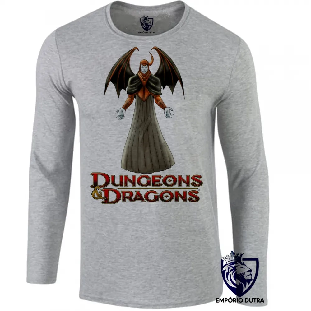 Camiseta manga longa Infantil ou Adulto Vingador vilão Caverna do Dragão