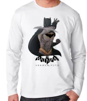 Camiseta manga longa Infantil ou Adulto Batman bumerangue herói - Foto 2