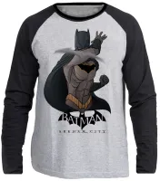 Camiseta manga longa Infantil ou Adulto Batman bumerangue herói - Foto 3