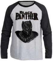 Camiseta manga longa Infantil ou Adulto black panter pantera negra avengers - Foto 3