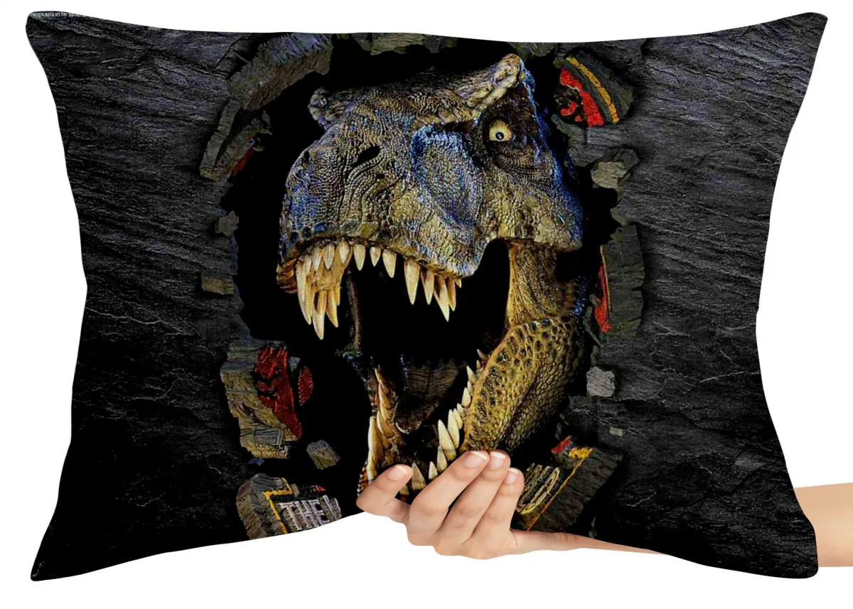 Capa de Almofada ou Travesseiro T Rex