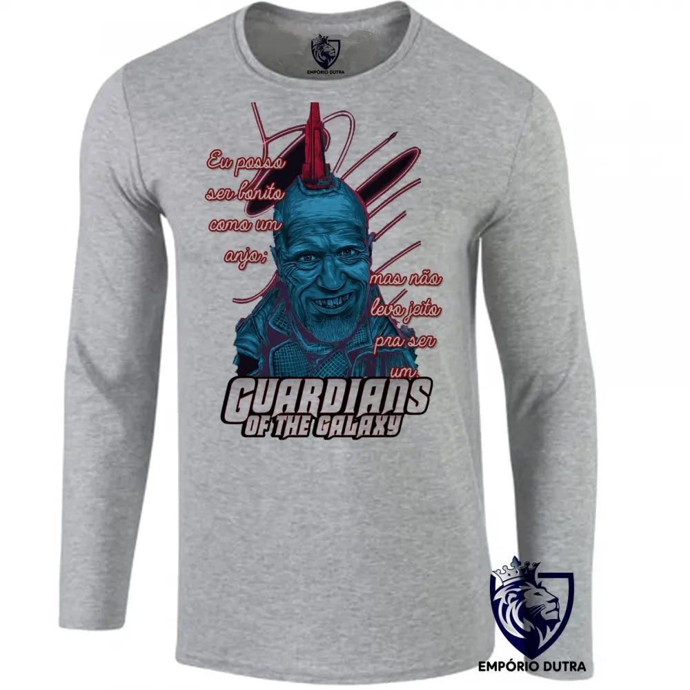 Camiseta manga longa Infantil ou Adulto Guardiões da Galáxia Yondu anjo Imagem